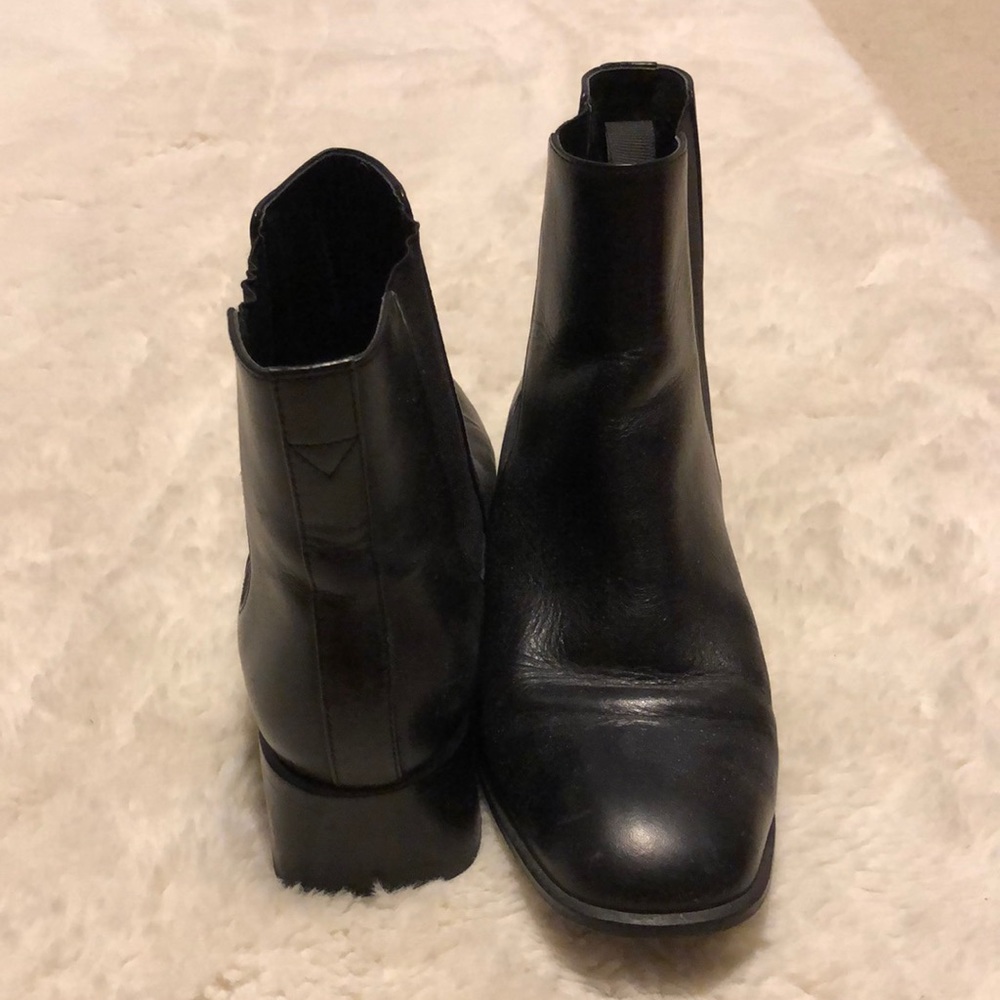 Leather booties